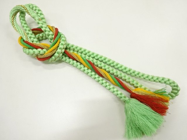 JAPANESE KIMONO / HAND-TIED OBIJIME CORD